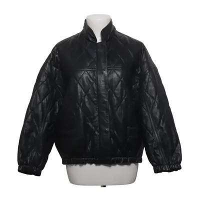 Leren jack (Zwart) van MDK Katoen, Leer, Polyester