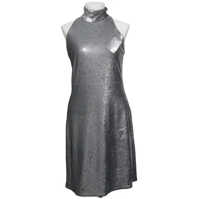 Robe de cocktail (Argent) de Bialcon Élasthane, Modal, Polyester