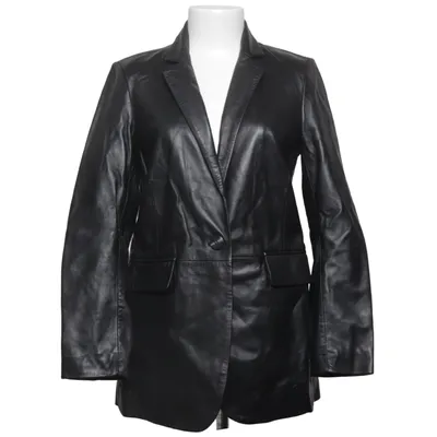 Læderblazer (Sort) fra Soaked in Luxury Læder, Polyester