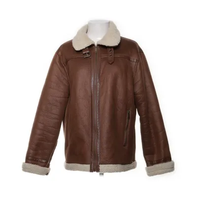 Shearlingjacka (Brun, Vit) från Primark Polyester