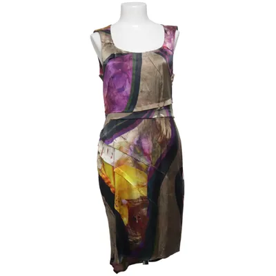 Robe (Beige, Multicolore) de Blacky Dress Élasthane, Soie