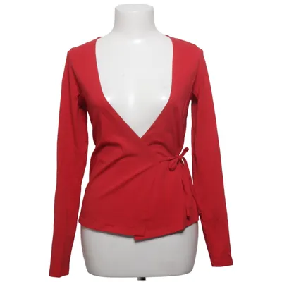 Wikkelblouse (Rood) van 77th Flea Katoen, Elastaan