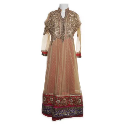 Traditional attire (Beige, Red)