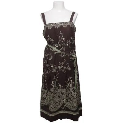 Robe (Marron, Beige) de Madison Leigh Coton, Élasthane, Polyester