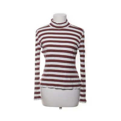 Long sleeve T-shirt (Brown, White) from Noisy May Elastane, Polyurethane, Viscose