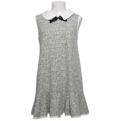 Jurk (Grijs, Wit) van Zara Katoen, Polyester, Viscose