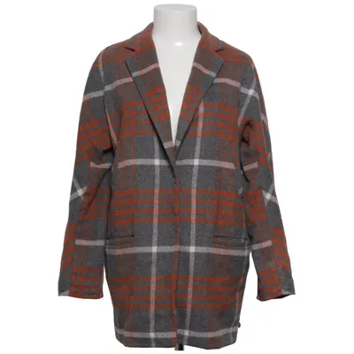 Manteau (Gris, Orange) de Campus Polyester, Laine