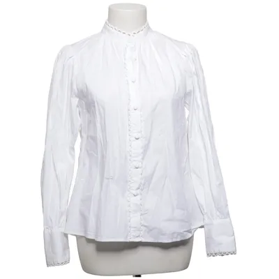 Blouse (Wit) van Zara Katoen, Elastaan