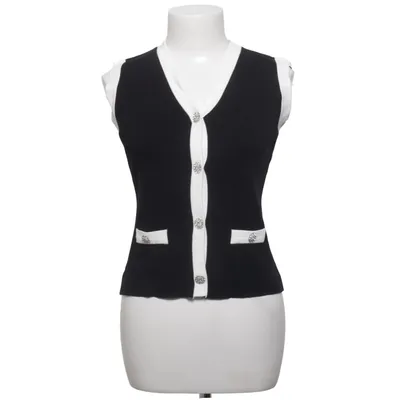 Gilet (Noir, Blanc) de J&H Fashion Polyester, Viscose