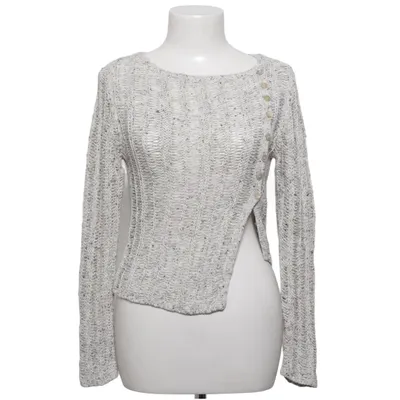 Sweater (Gray, White) from Zara Cotton, Polyester, Viscose