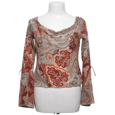 Blouse (Brown, Orange, Red) from Gin Tonic Elastane, Polyester, Viscose