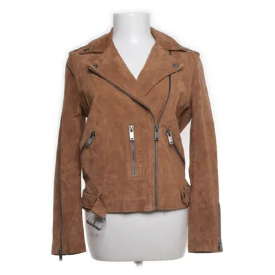 Bikerjack (Bruin) van Selected Femme Leer, Polyester