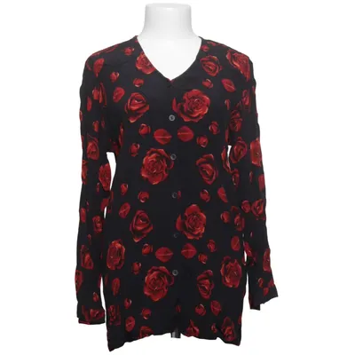 Blouse (Zwart, Rood) van Woman Collection H&M Viscose