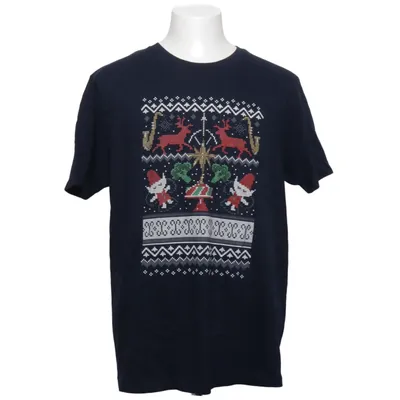 T-shirt (Blå, Flerfarvet) fra Netflix Økologisk bomuld