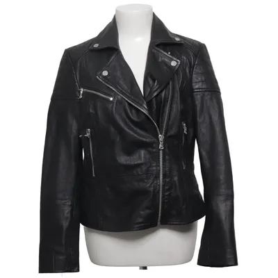 Veste de motard (Noir) de Barneys Originals Cuir