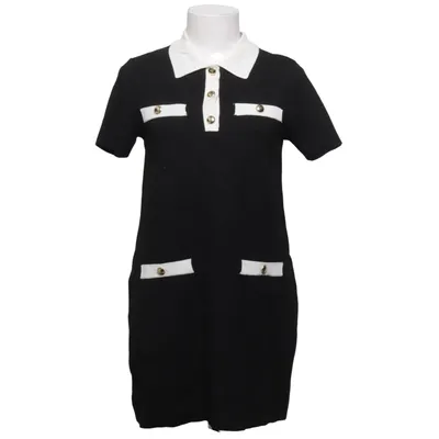 Jurk (Zwart, Wit) van H&M Polyamide, Polyester, Viscose