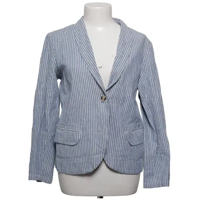 Blazer (Bleu, Blanc) de Frk. Coton, Lin