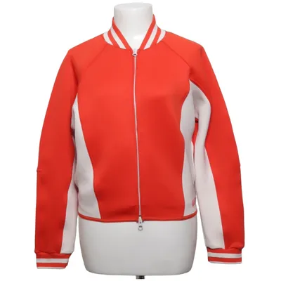 Bomberjacke (Rot, Weiß) von Stella McCartney for Adidas Elasthan, Polyester