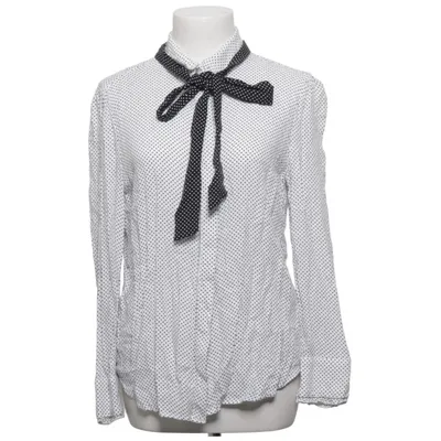 Blouse lavallière (Blanc, Noir) de Mango Casual