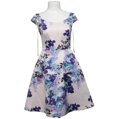 Cocktailjurk (Wit, Blauw, Meerkleurig) van Coast Polyester