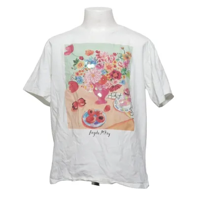 T-shirt (White, Multicolored) from H&M x Angela McKay Cotton