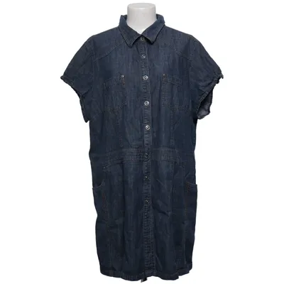 Denim jurk (Blauw) van XLNT Woman Katoen