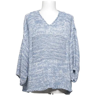 Strickpullover (Blau, Weiß) von Marc Abbas