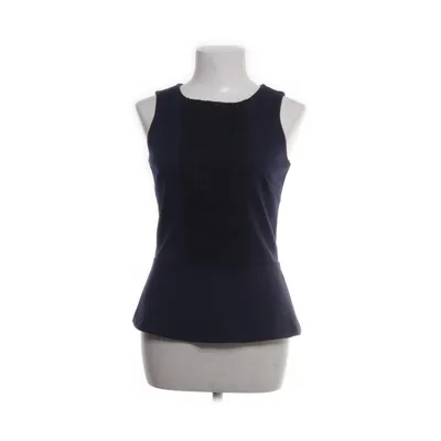 Peplum top (Blue, Black) from Banana Republic Elastane, Polyester, Viscose