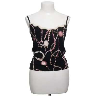 Tanktop (Zwart, Meerkleurig) van Blumarine Elastaan, Viscose