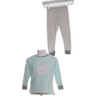 Pyjama (Wit, Turquoise, Grijs) van Kiki & Koko