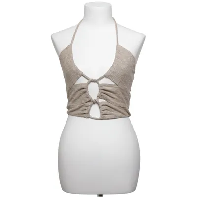Haltertop (Beige) van HundHund Elastaan, Polyester, Viscose