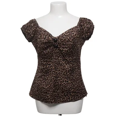 Top (Bruin, Zwart) van Collectif Katoen, Viscose