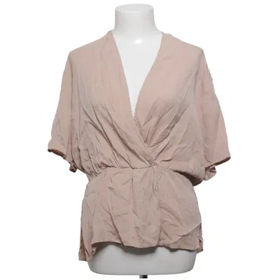 Wrap blouse (Beige) from Custommade Elastane, Silk