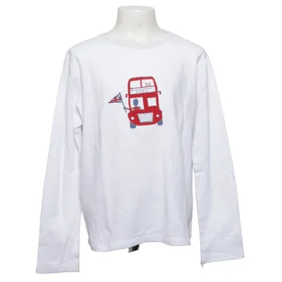 T-shirt à manches longues (Blanc, Multicolore) de The Little White Company Coton