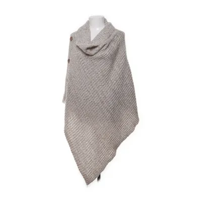 Poncho (Beige, White) from Laura T Acrylic