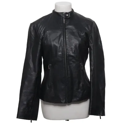 Læderjakke (Grå) fra Blues Original Læder, Polyester