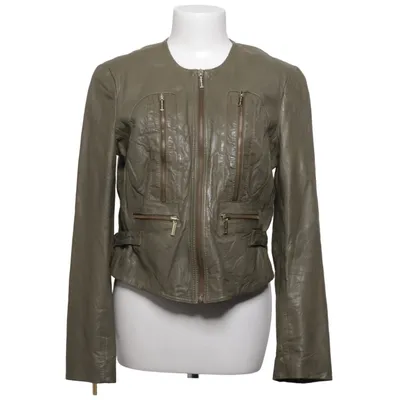 Leather jacket (Green) from Michael Kors Leather