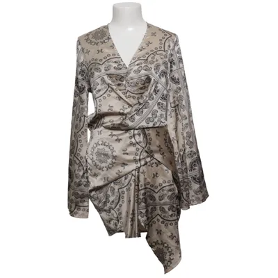 Robe portefeuille (Beige, Noir) de Missguided Élasthane, Polyester
