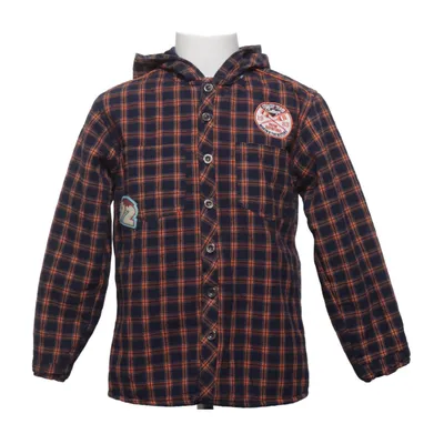 Överskjorta (Blå, Orange) från MSBB Bomull