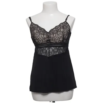 Haut de pyjama (Noir) de Darjeeling Élasthane, Polyamide