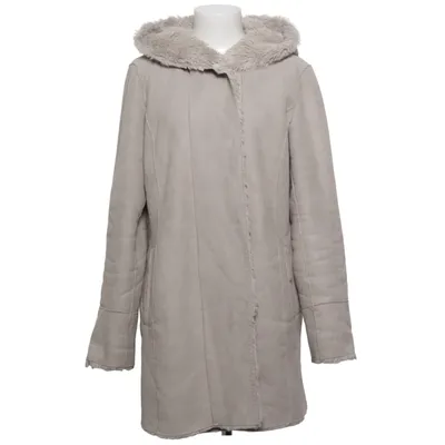 Veste en peau de mouton retournée (Beige) de 123 Polyester