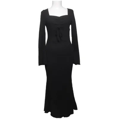 Långklänning (Svart) från Shein Elastan, Polyester, Viskos