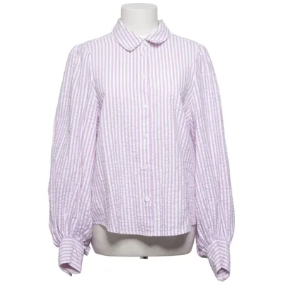 Shirt (Wit, Lila) van Monki Katoen