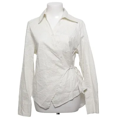 Blouse portefeuille (Beige, Blanc) de Amalfi Coton