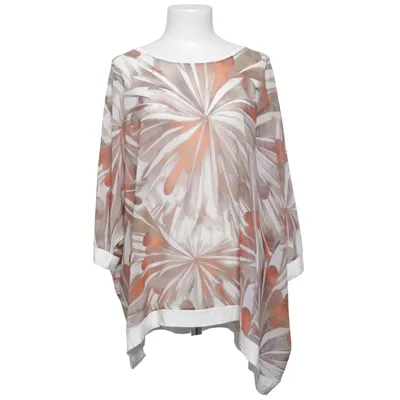 Top (Hvid, Brun, Orange) fra Gina Laura Elastan, Viscose