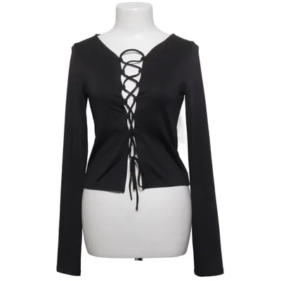 Top (Tie Lacing Long Sleeve Top) fra Weekday Polyester, Elastan