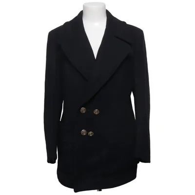 Pea coat (Black) from Gloverall Acetate, Wool