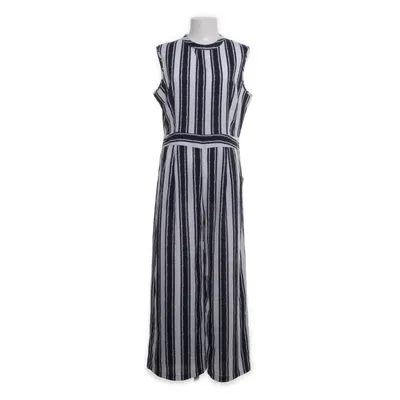 Jumpsuit (White, Blue) from Boohoo Polyester