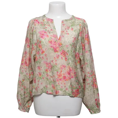 Blouse (Beige, Multicolored) from Lindex Lyocell, Polyester