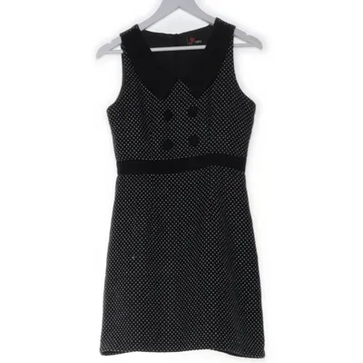 Klänning (Svart, Vit) från Yumi Akryl, Polyester, Ull